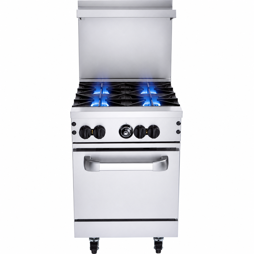 Four 30,000 BTU Open Burners