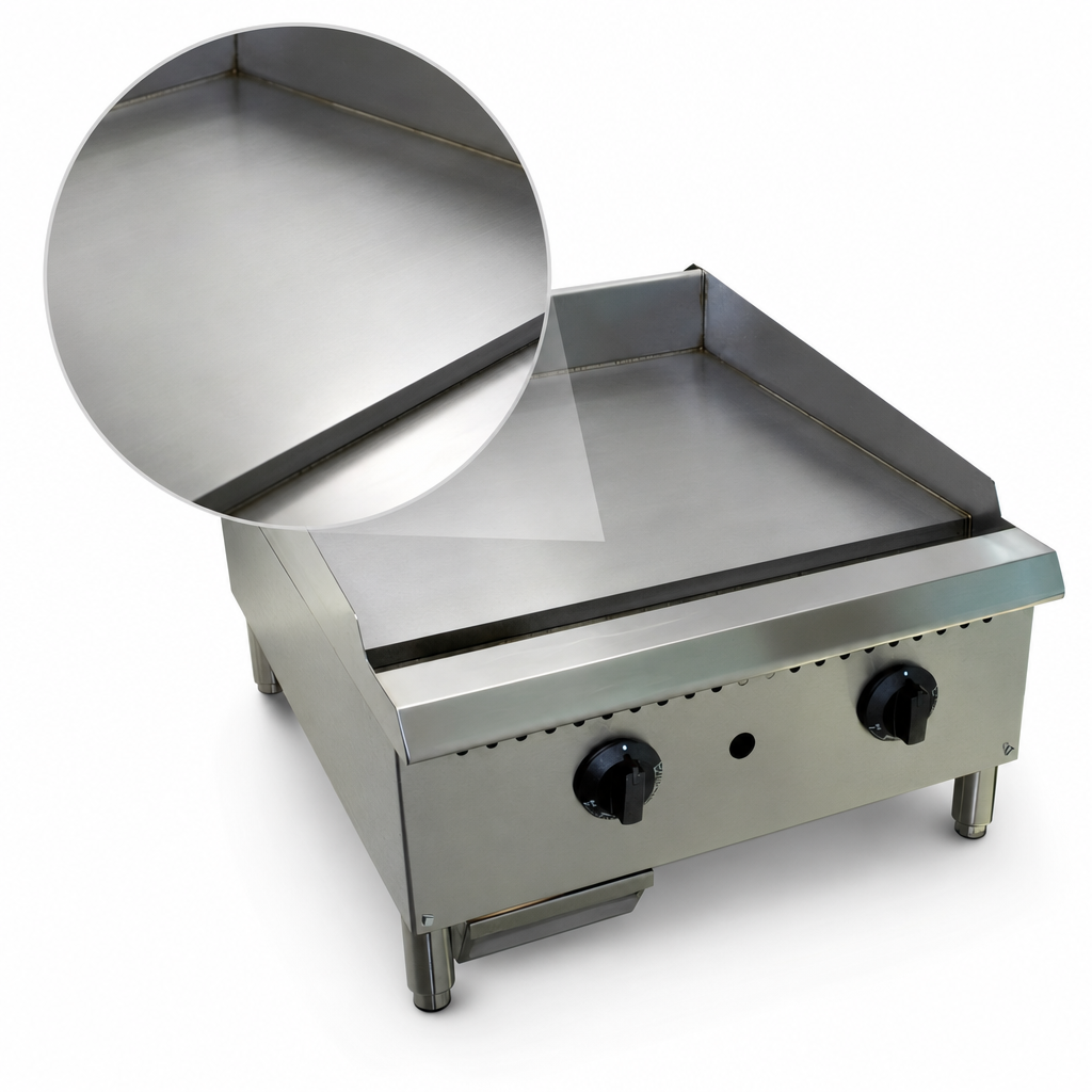 Smooth Polished Steel Griddle Plate