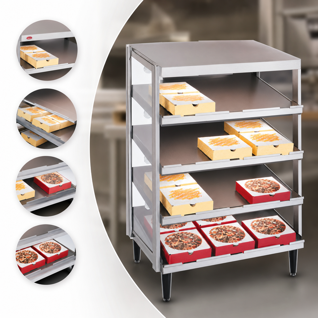 Quad Slant Shelf Configuration