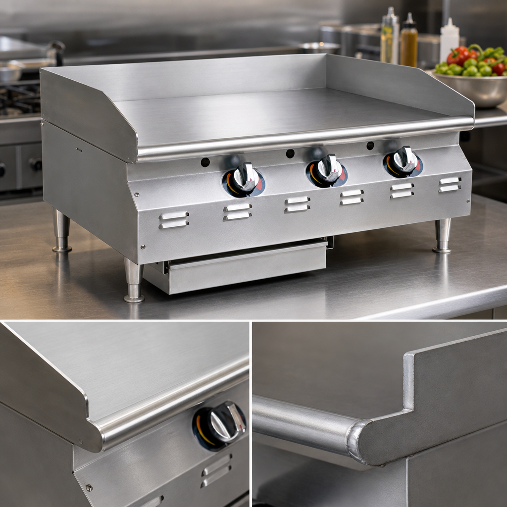 3/4-Inch Smooth Steel Griddle Plate