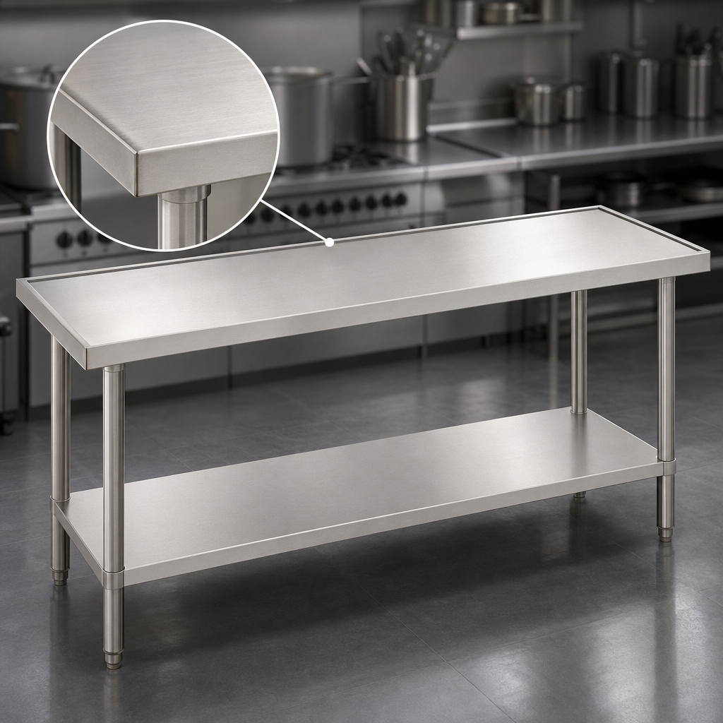 14 Gauge 304 Stainless Steel Top