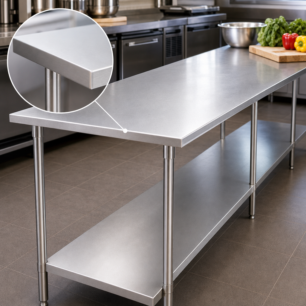 Reinforced Stainless Steel Top