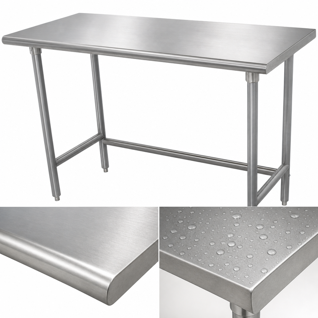 16-Gauge 304 Stainless Steel Top
