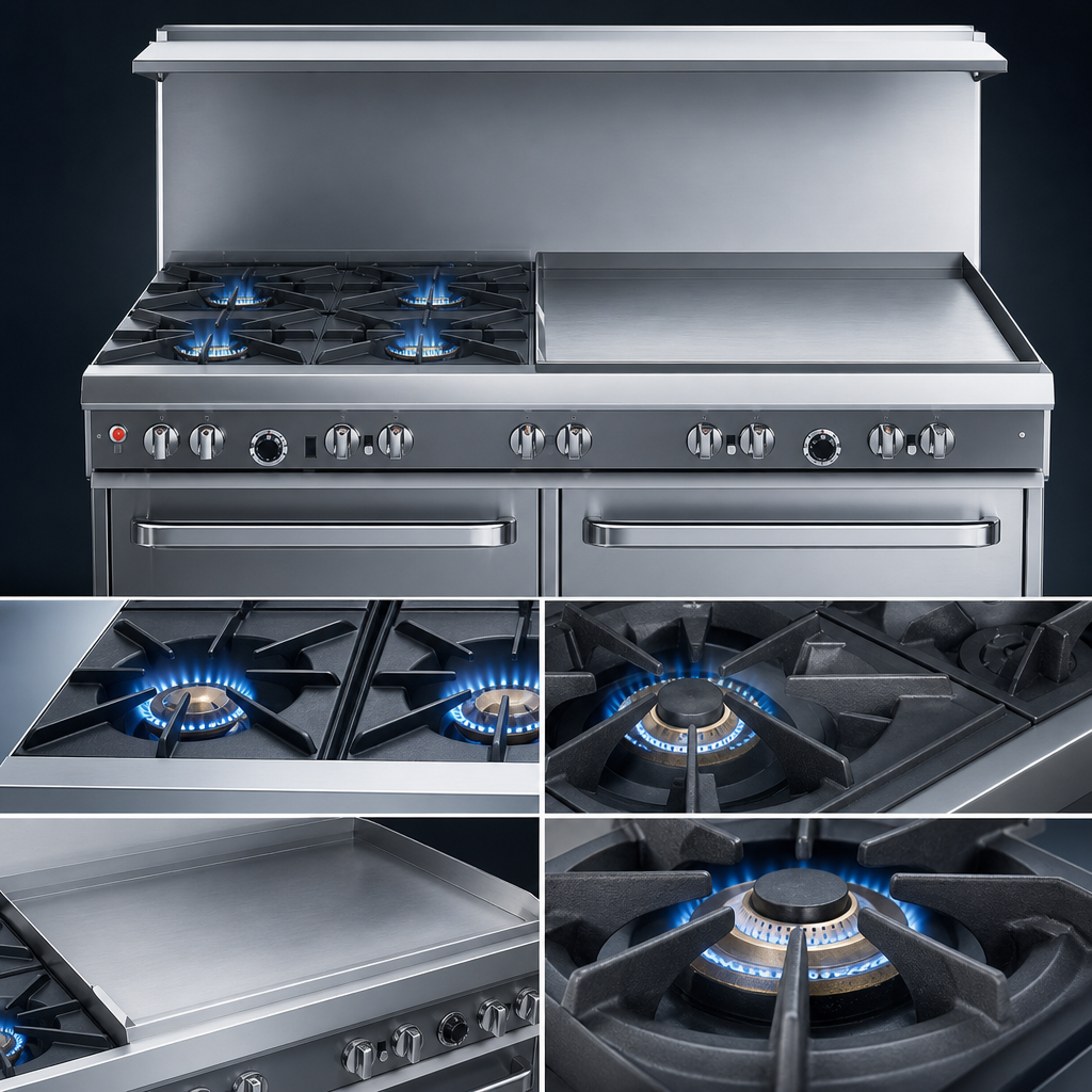 Four-Burner Top With Griddle