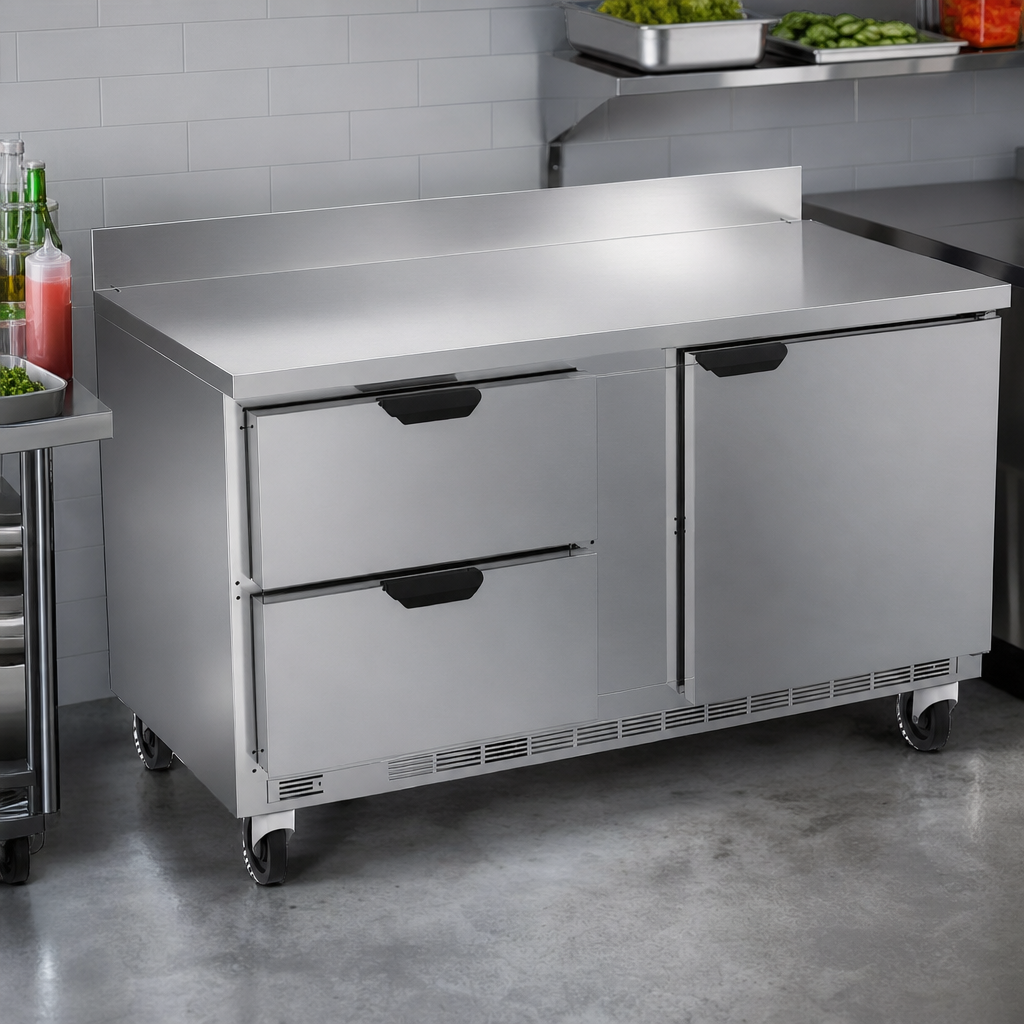 Two-Section Worktop Freezer
