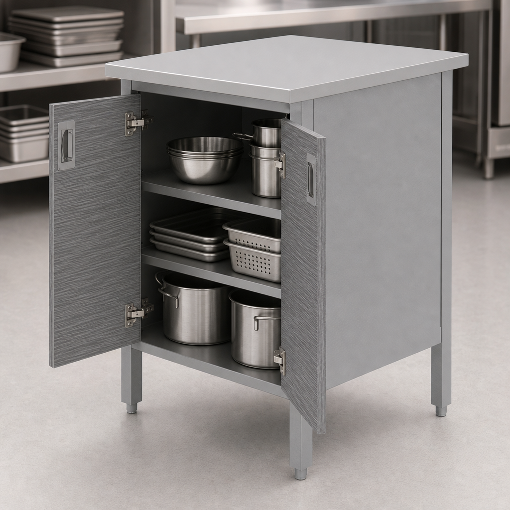 Cabinet Base With Hinged Doors