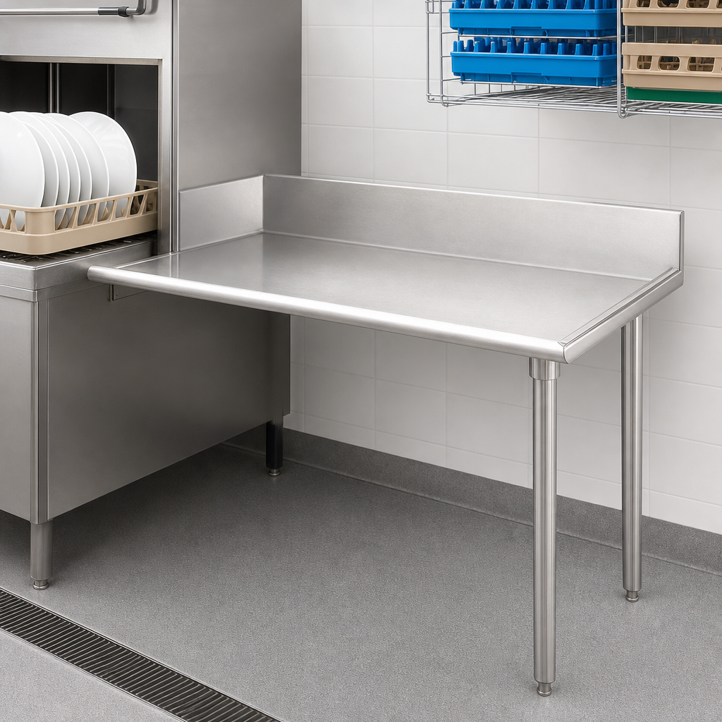 Straight Clean Dishtable Design