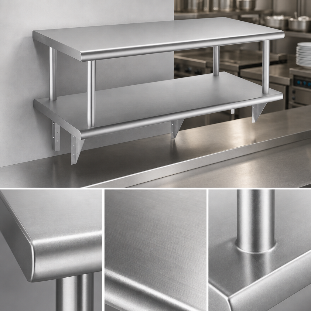 16-Gauge 304 Stainless Steel Construction