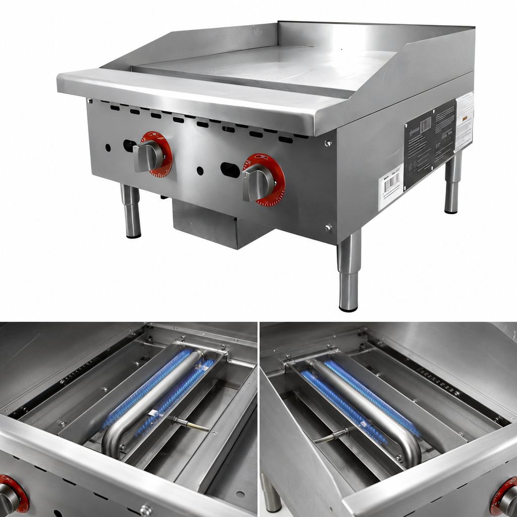 Dual Stainless Steel Burners