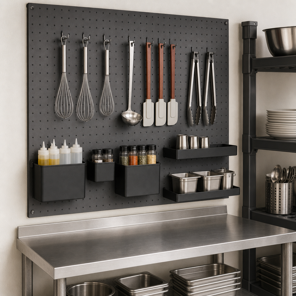Wall-Mounted Pegboard