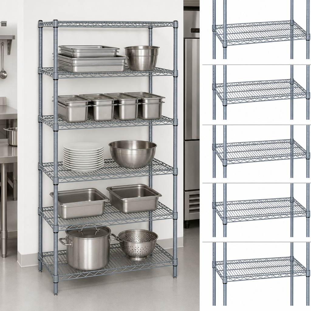 Five Wire Shelves