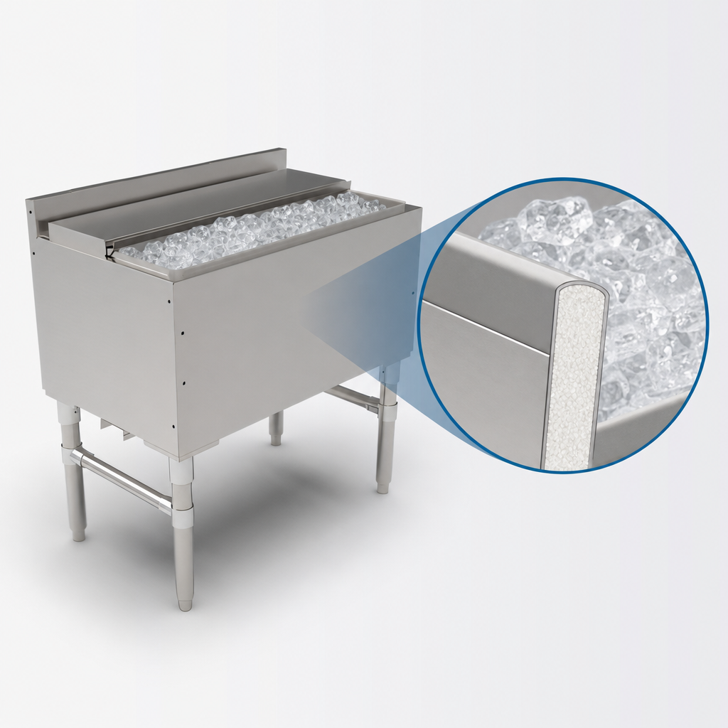 Foam-Insulated Ice Bin