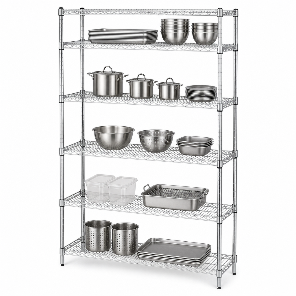Five Wire Shelves