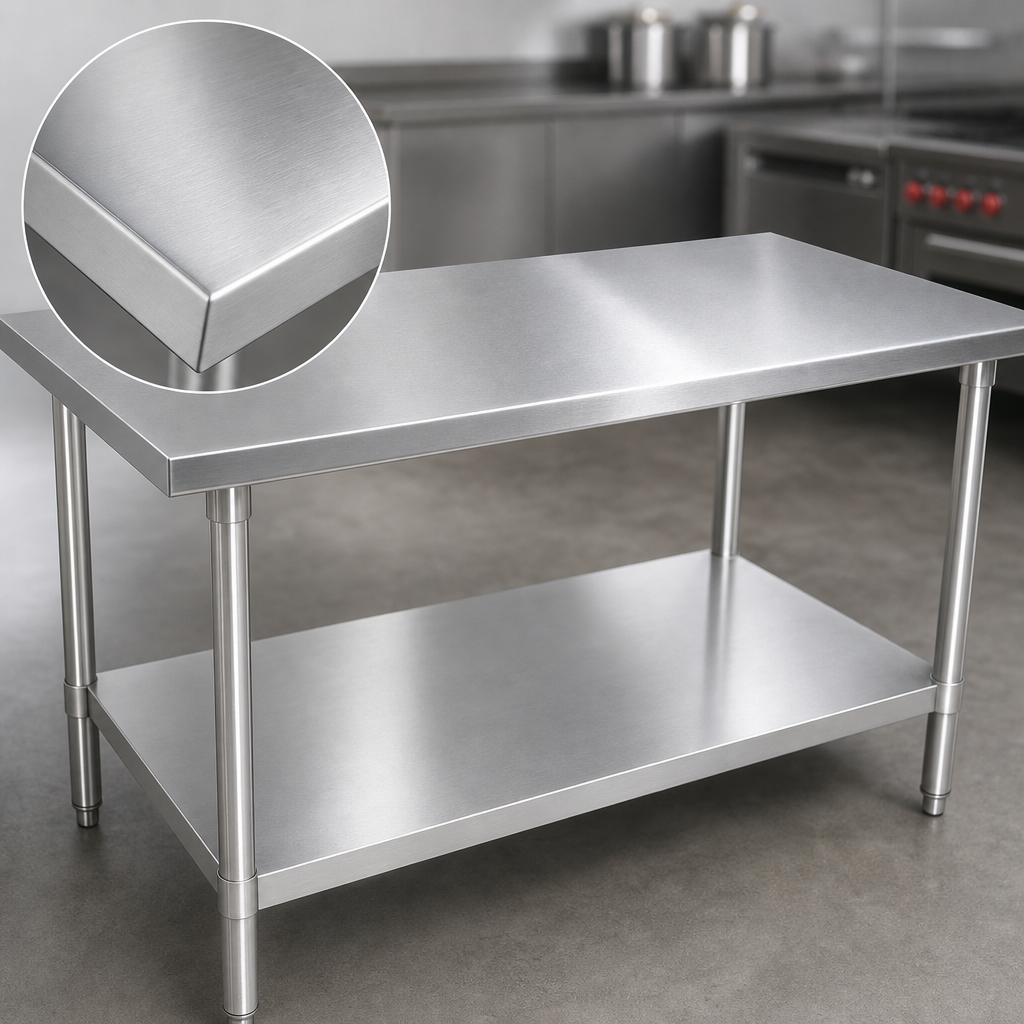 16-Gauge Stainless Steel Top