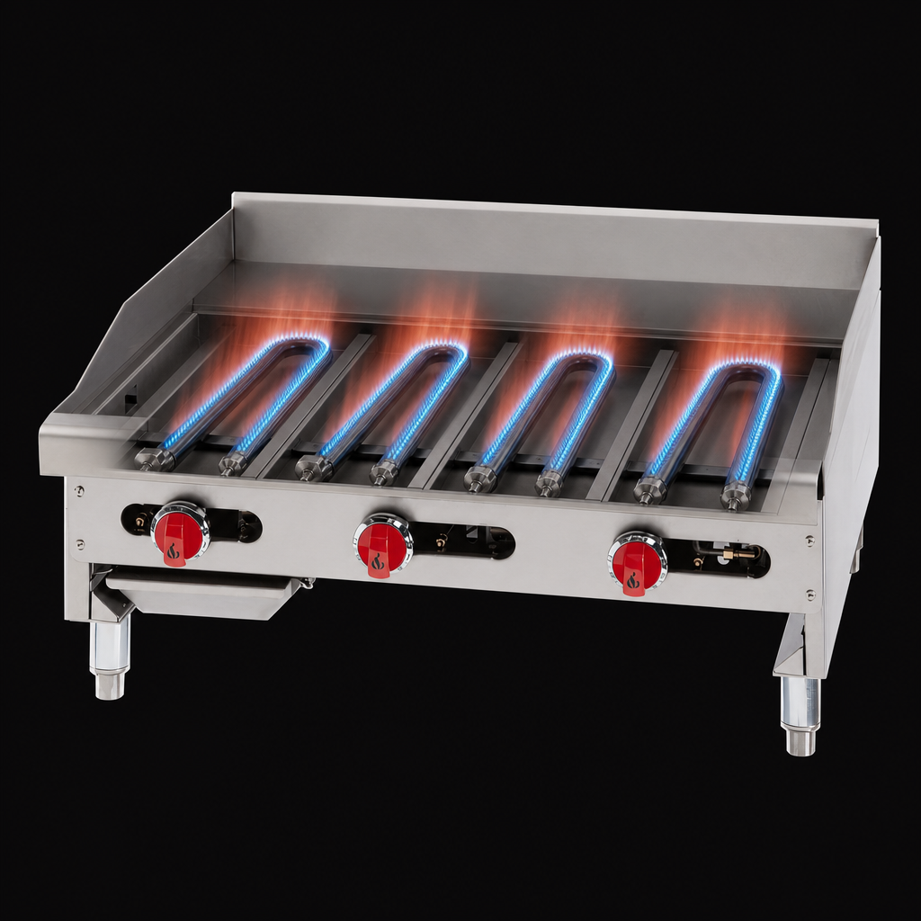 Four U-Shaped Burners