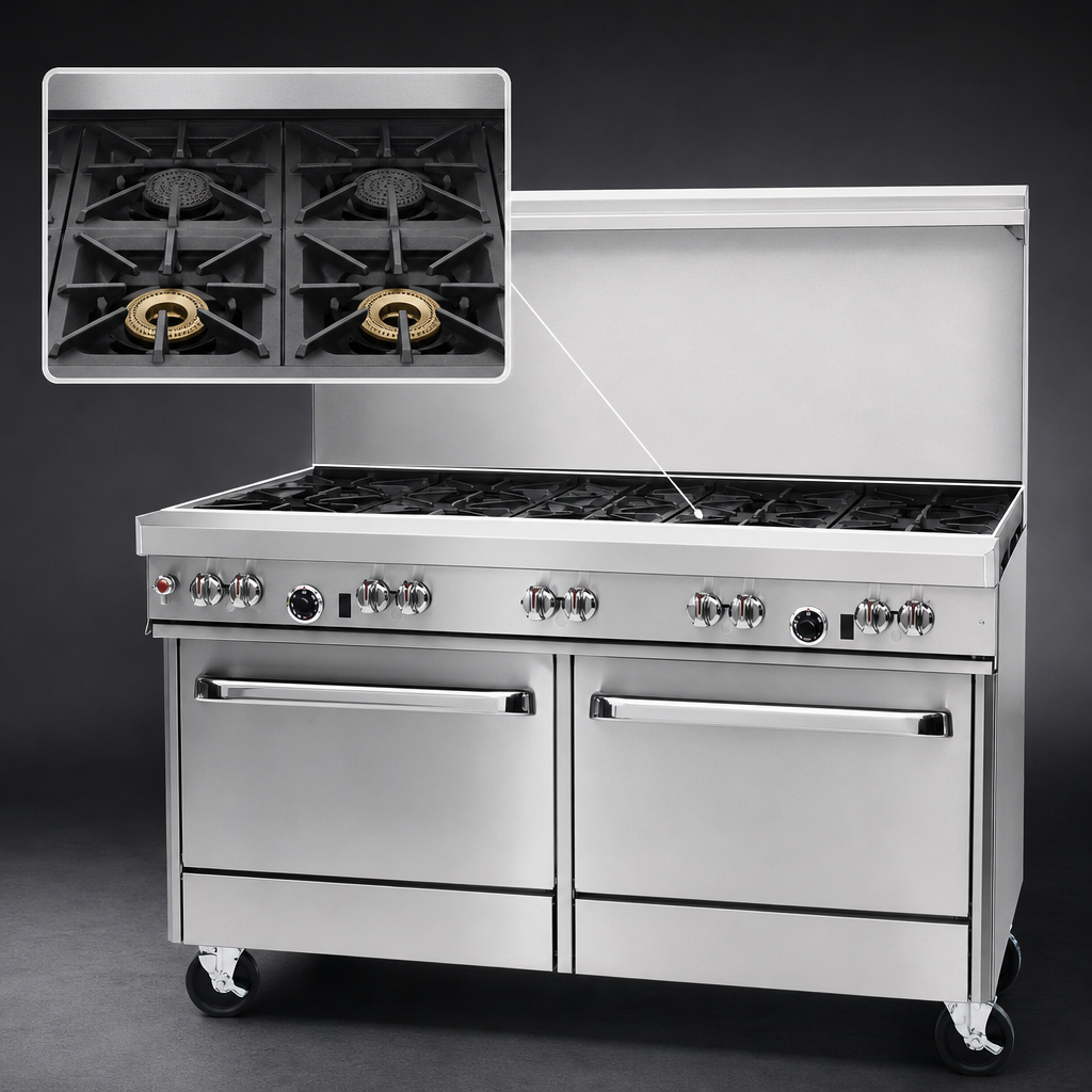 Four Open Burners