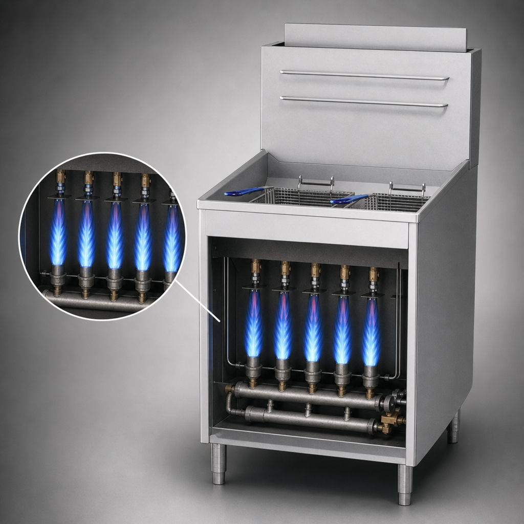 Five-Burner Heating System