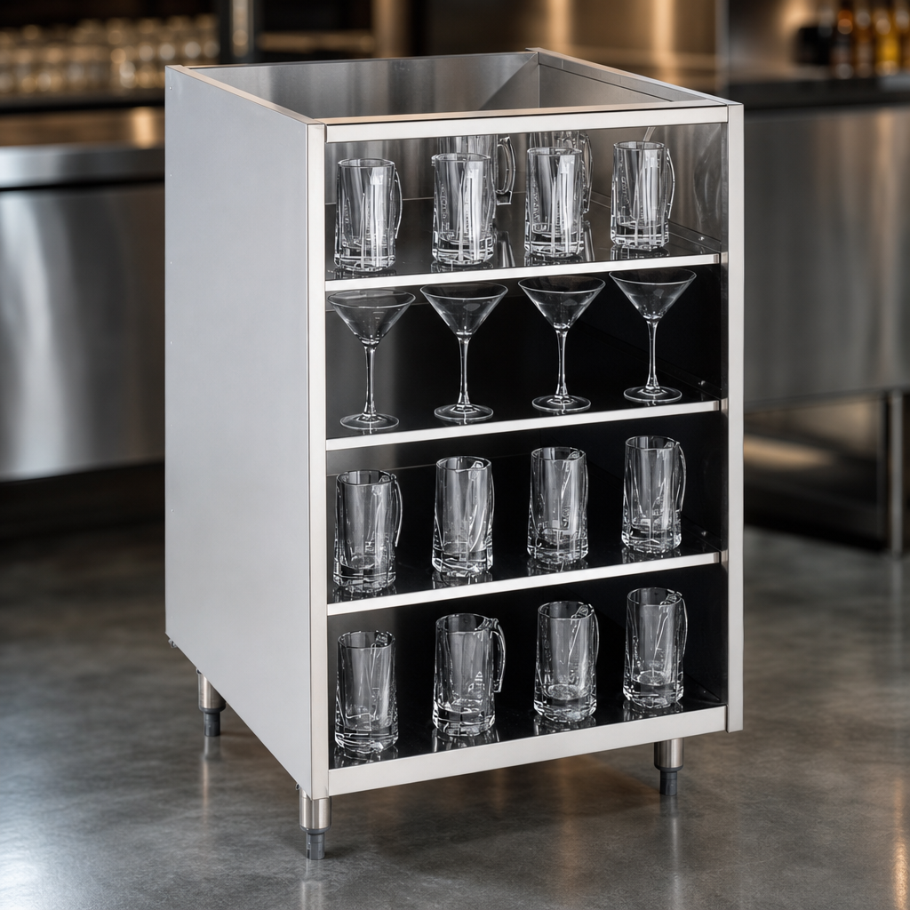 Three Fixed Shelves