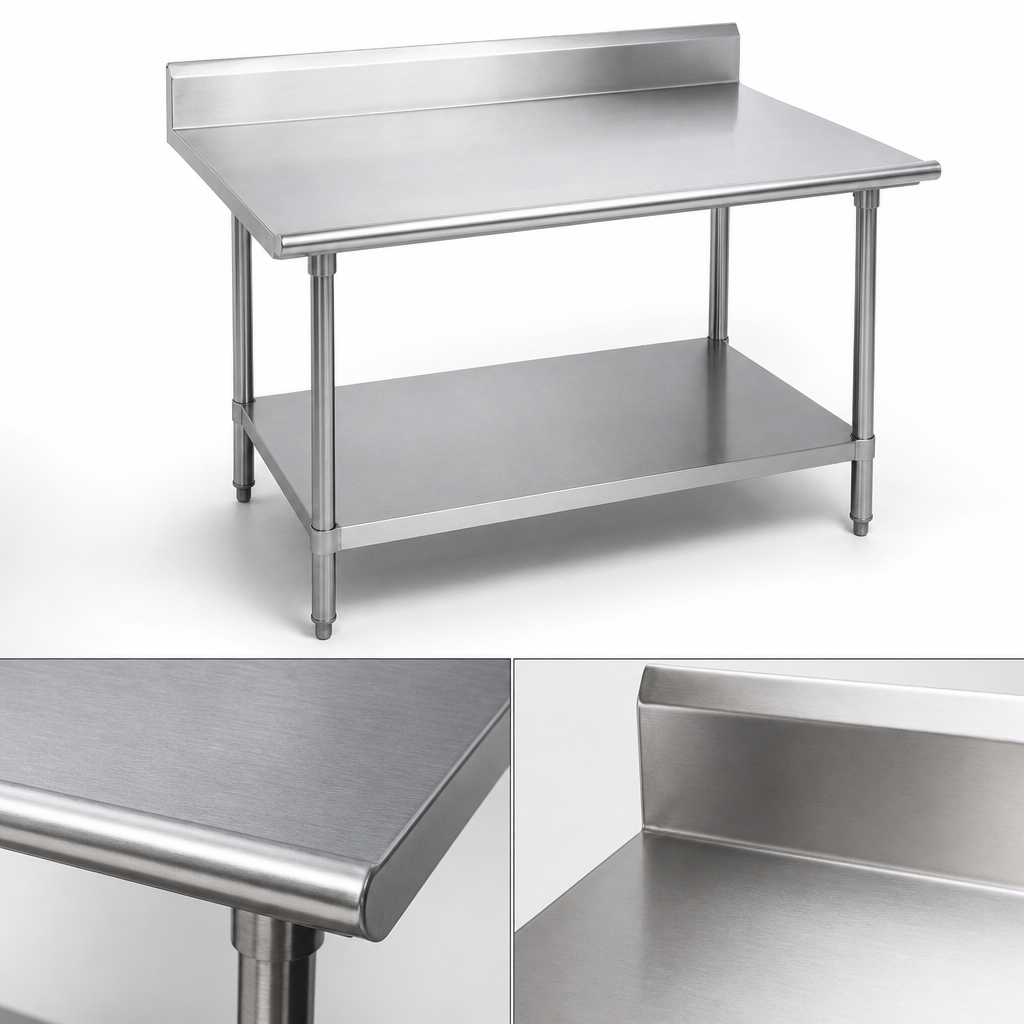 14-Gauge 304 Stainless Steel Top