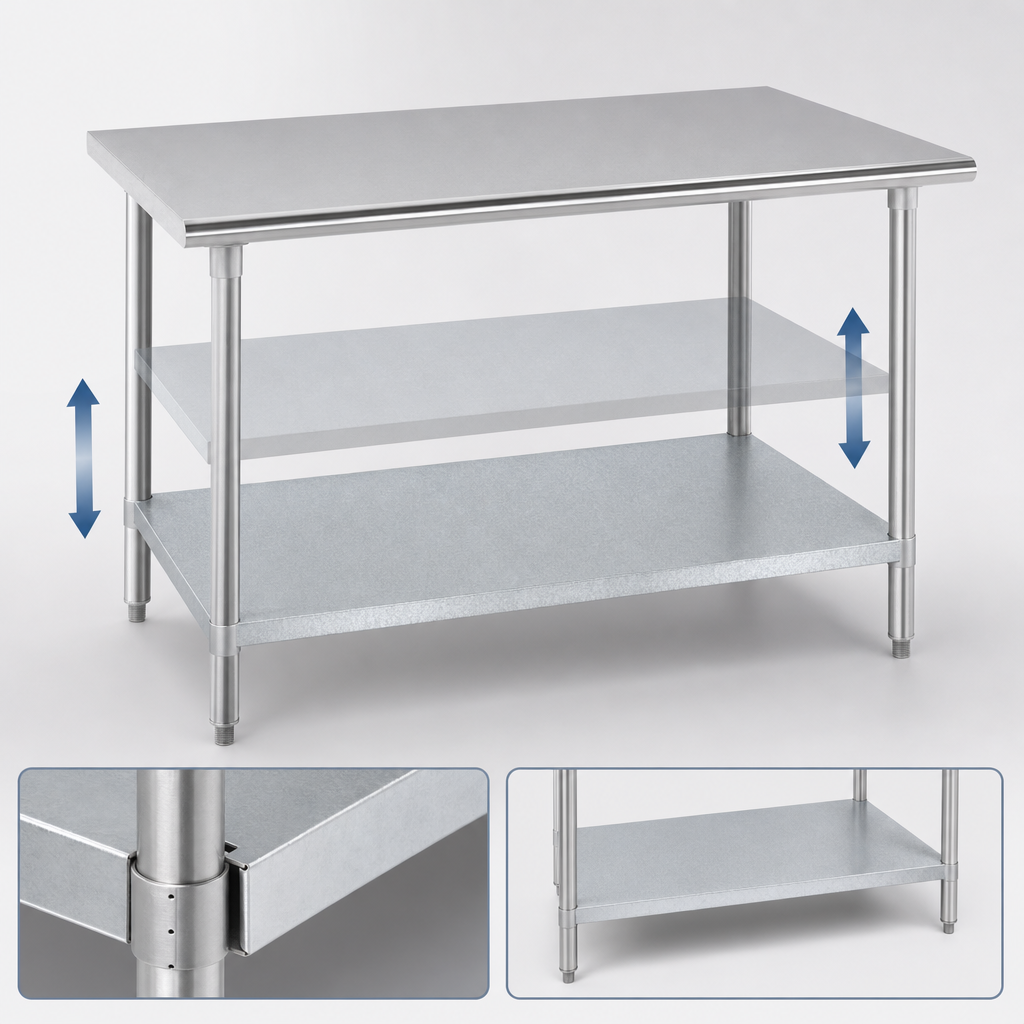 Adjustable Galvanized Undershelf