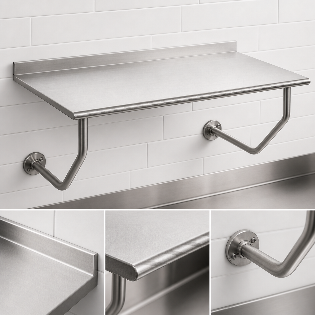 14 Gauge 304 Stainless Steel Top