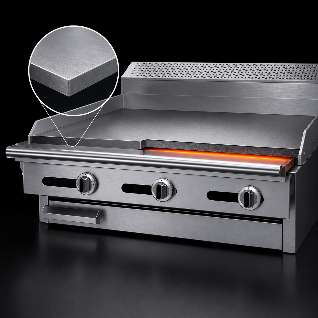 1-Inch Thick Steel Griddle Plate