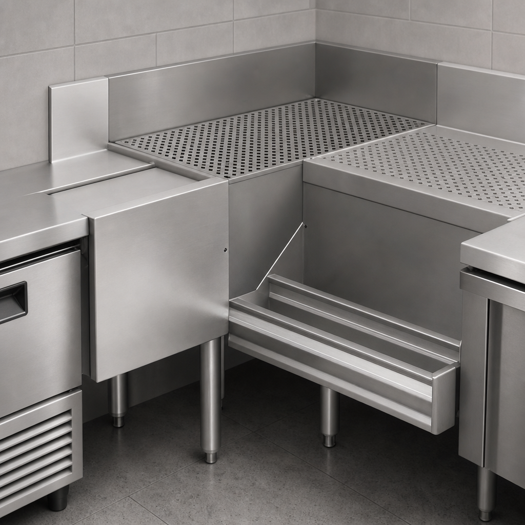 Free-Standing Corner Drainboard