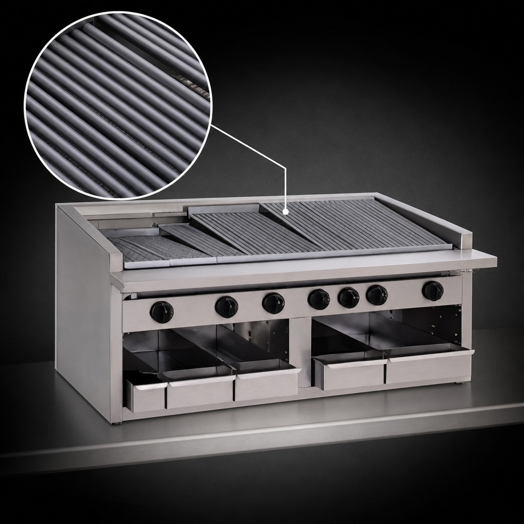 Free-Floating Round Rod Top Grate