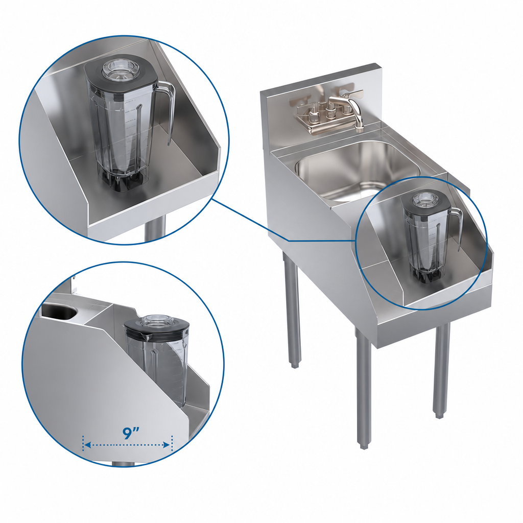 Recessed Blender Shelf