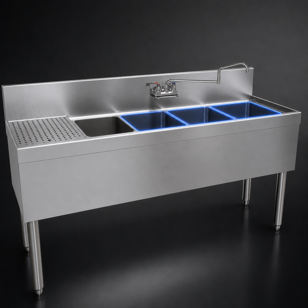 Four Sink Compartments