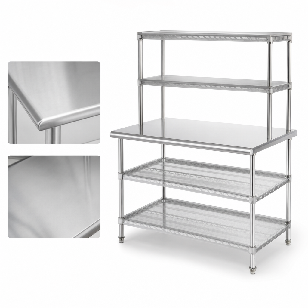 16-Gauge 304 Stainless Steel Top