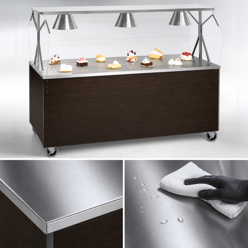 Seamless Stainless Steel Work Surface