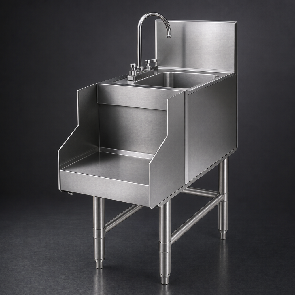 20/304 Stainless Steel Top, Front, and Ends