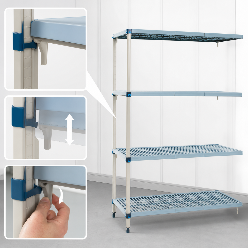 Quick-Adjust Shelving