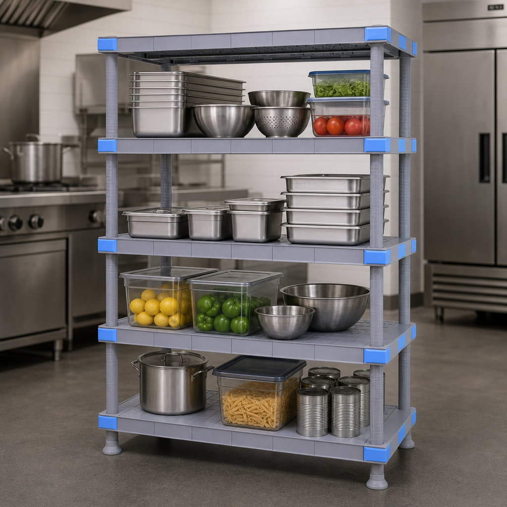 Four Solid Shelves