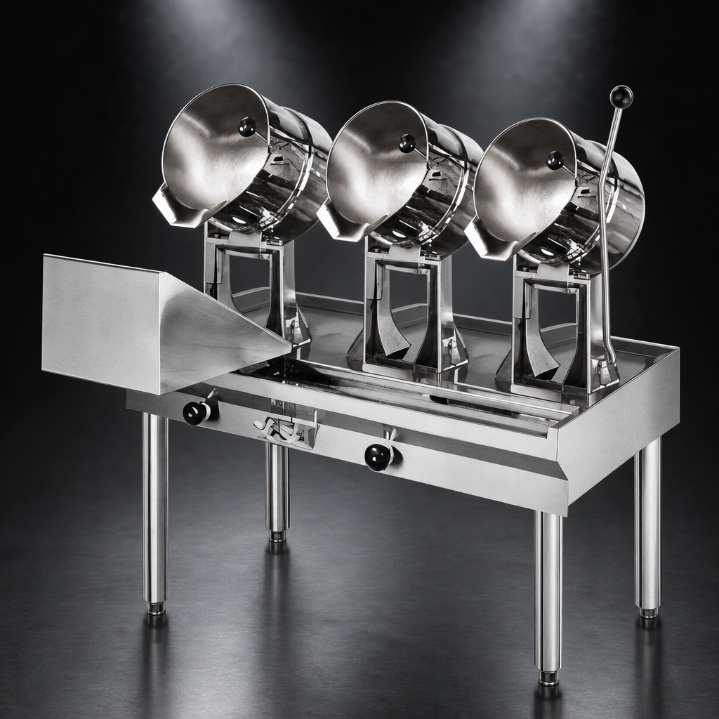 Three 20-Quart Kettles