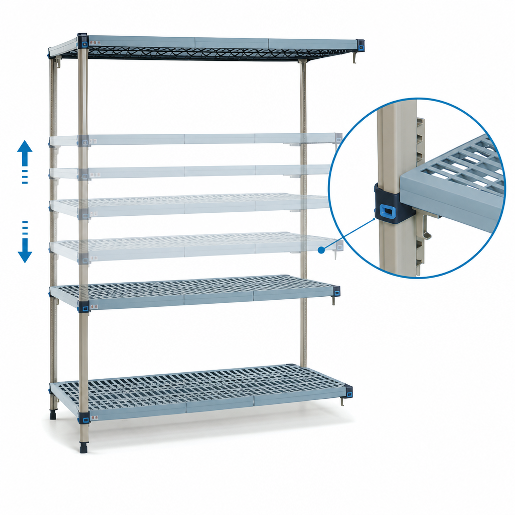 Quick-Adjust Shelves