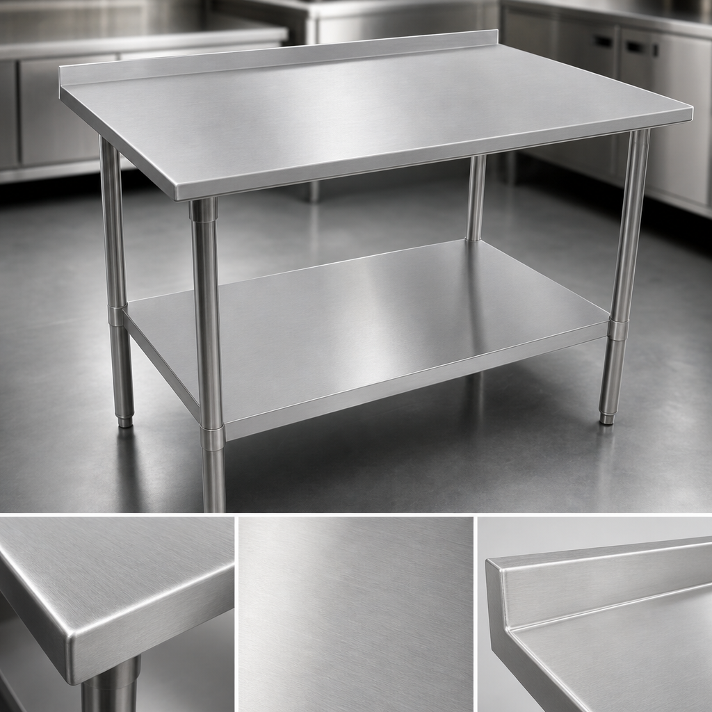 16-Gauge Stainless Steel Top