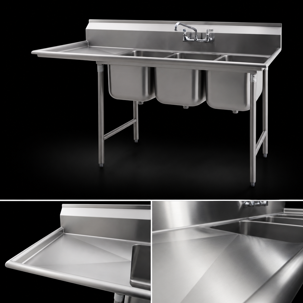 Left-Hand 18-Inch Drainboard