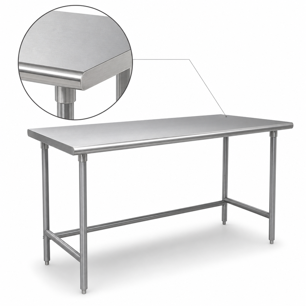 14-Gauge 304 Stainless Steel Top
