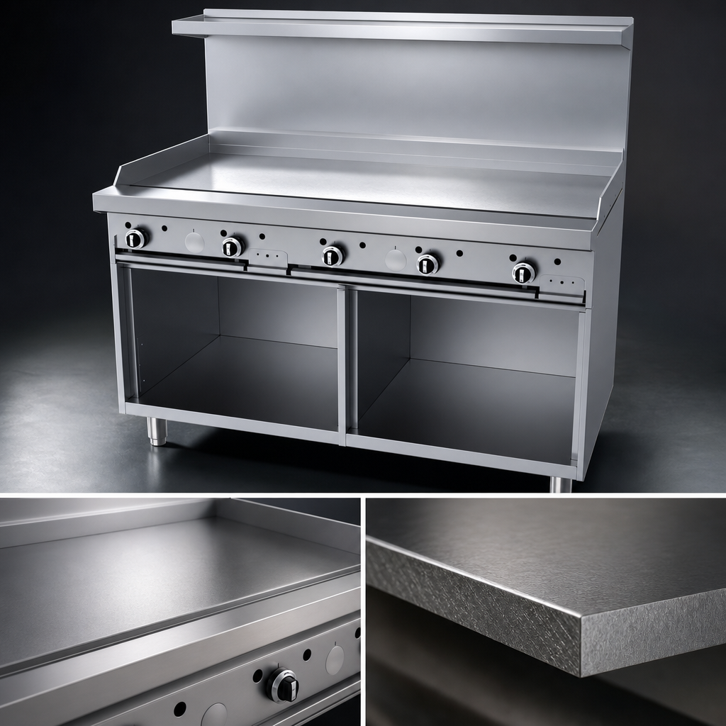 48-Inch Smooth Steel Griddle Plate