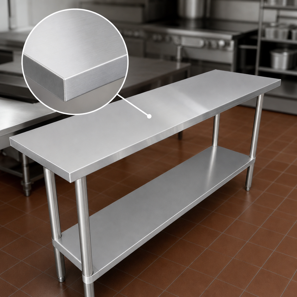 18-Gauge Stainless Steel Top