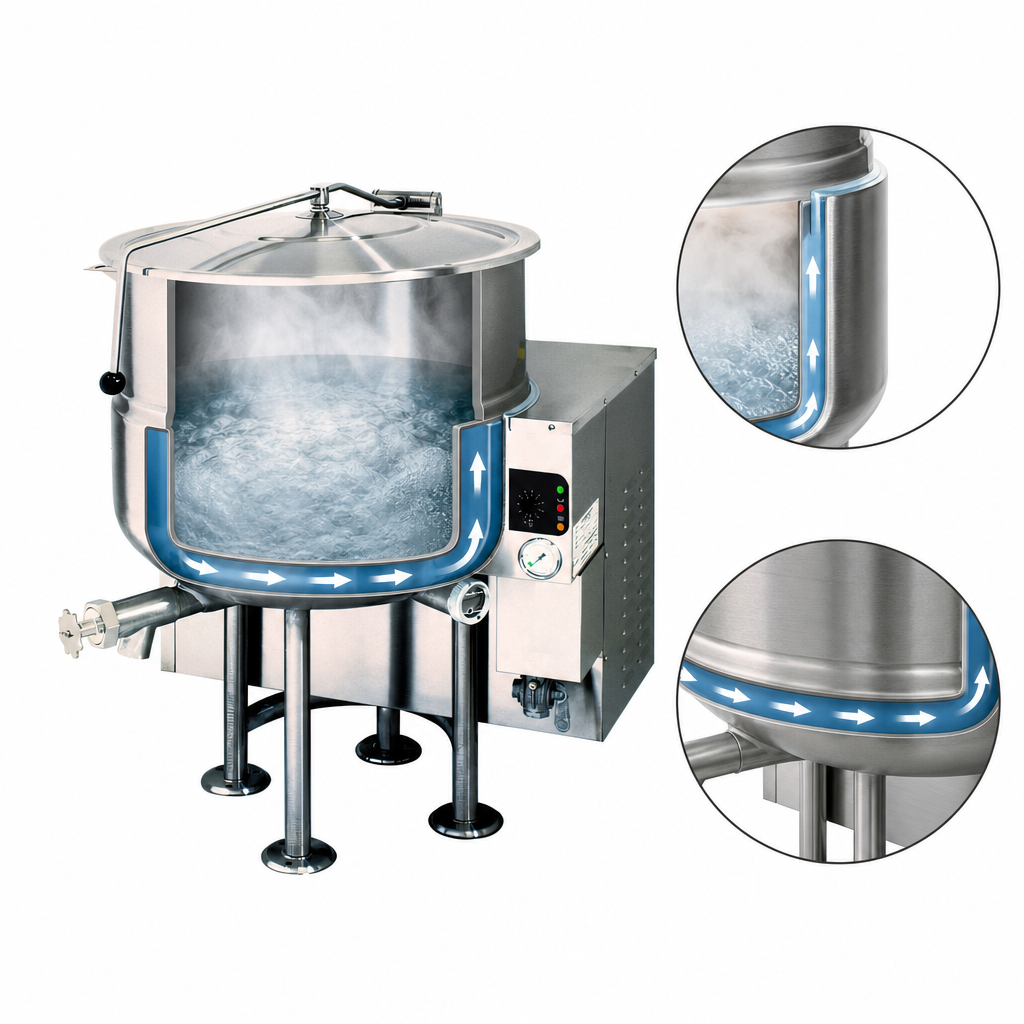 2/3 Steam-Jacketed, Self-Contained Design