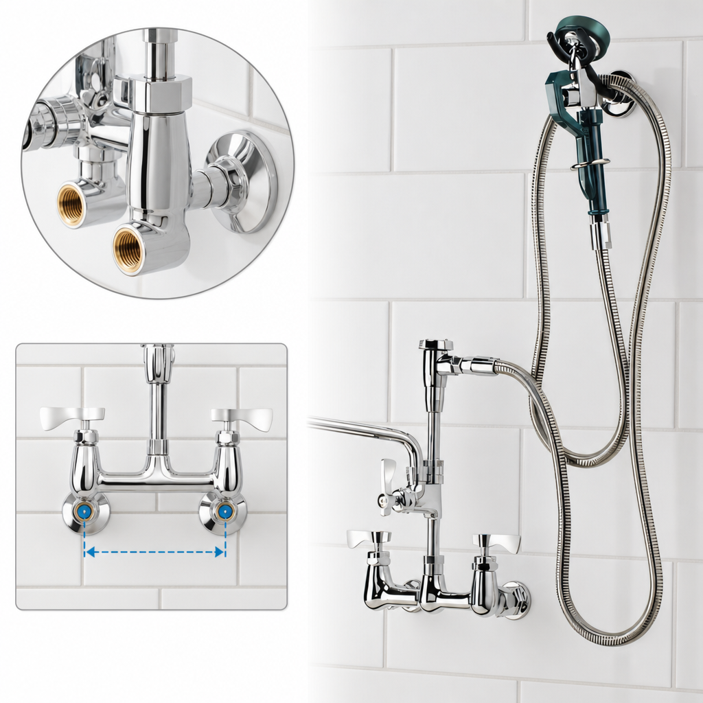 8-Inch Center Wall Mount