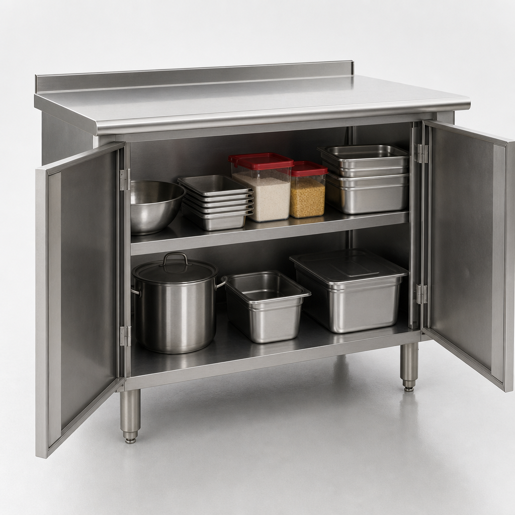 Cabinet Base with Hinged Doors