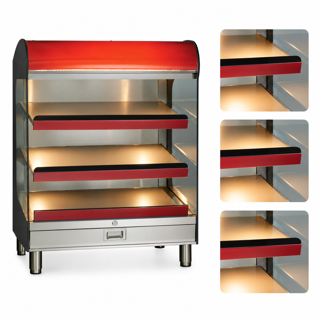 Three Heated Shelves