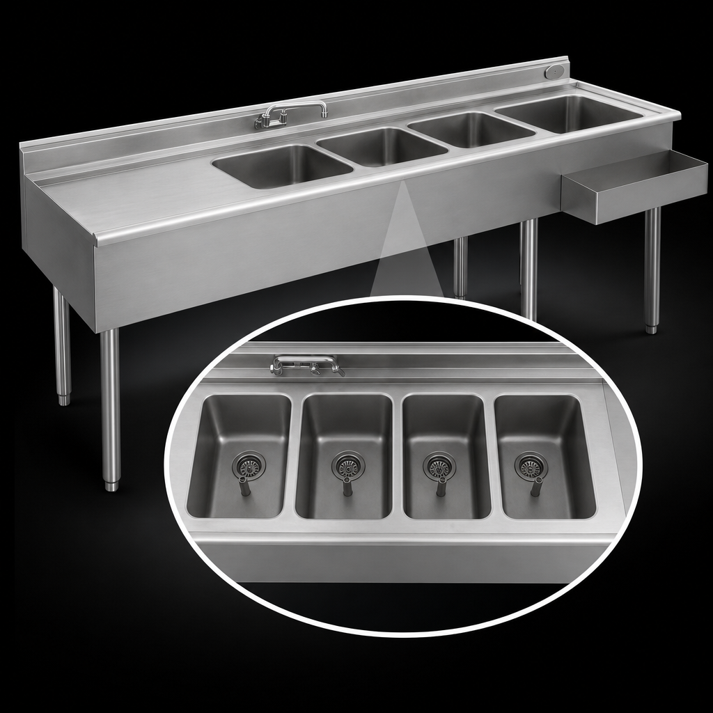 Four Sink Bowls