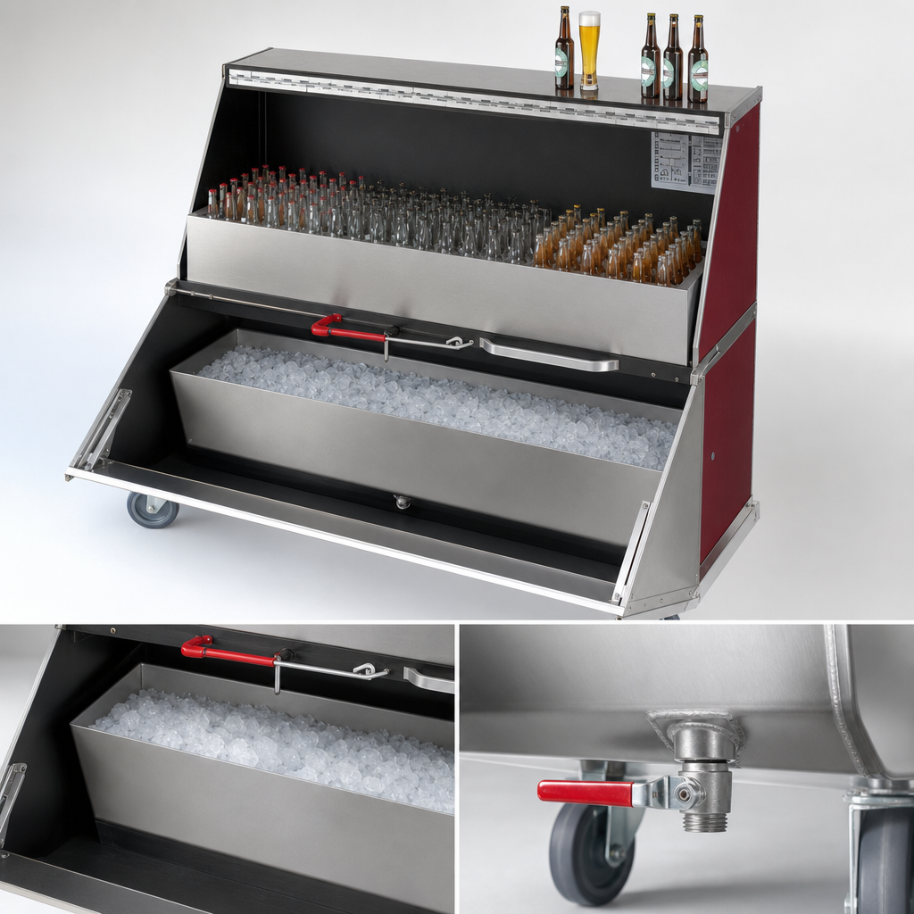 304 Stainless Steel Ice Bin