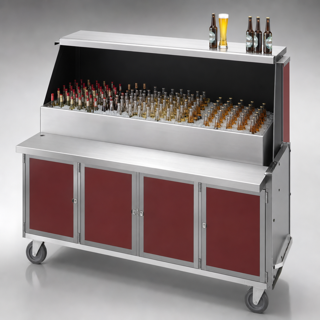 Stainless Steel Work Surface and Storage Base