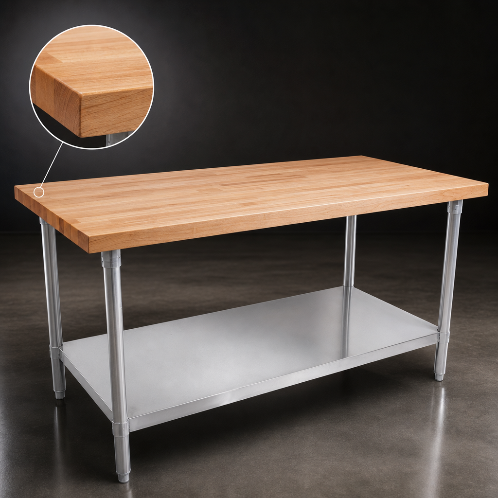 Edge Grain Hardwood Top